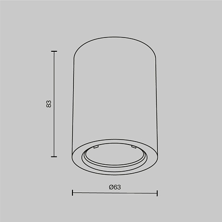 Потолочный светильник Technical C001CL-GU10-W - фото