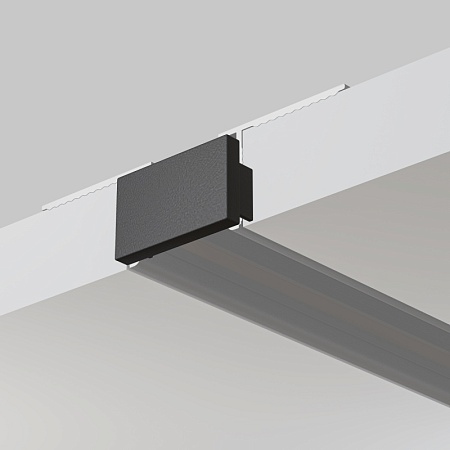 Заглушка для встраиваемого шинопровода, 2 шт. Basity, черный - фото