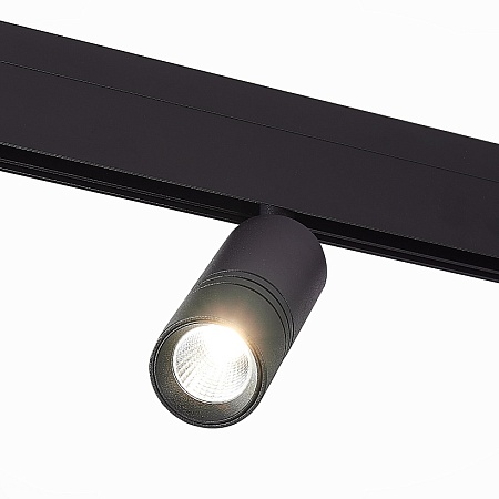 Магнитный трековый светильник Черный LED 1*12W 3000K 1 020Lm Ra>90 36° IP20 L-xW44xH130 ST365.436.12 - фото