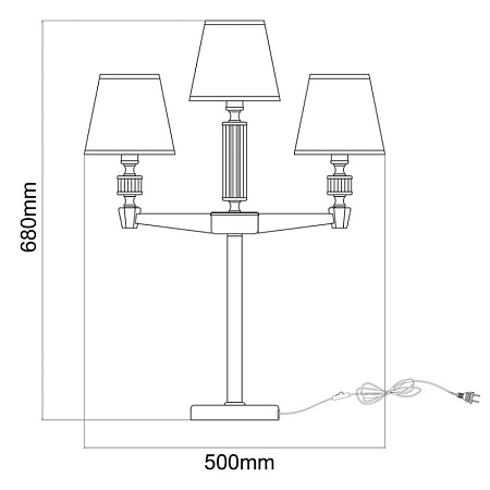 Настольная лампа  дельрей MW-Light  700033004 - фото