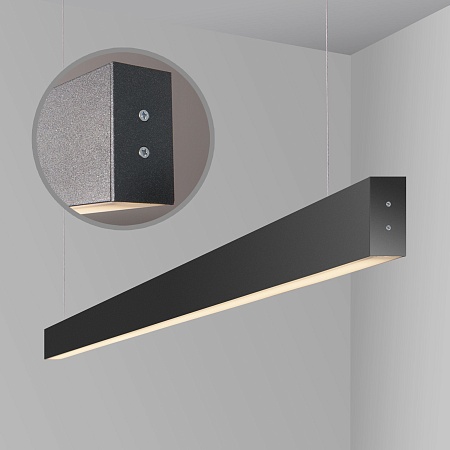 Линейный светодиодный подвесной двусторонний светильник 103см 40Вт 4200К черный LSG-01-2-8*103-32-4200-MSh Elektrostandard Pro - фото