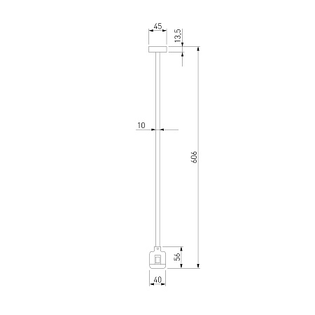 Esthetic Magnetic Декоративная стойка с коннектором 606 мм 85153/00 Elektrostandard - фото