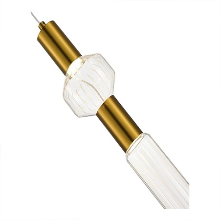 Светильник подвесной ST-Luce Латунь/Золотой, Прозрачный LED 2*3W 3000K SL6117.203.02 - фото