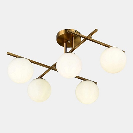 Светильник потолочный Латунь/Белый E14 5*40W SLE1195-302-05 - фото