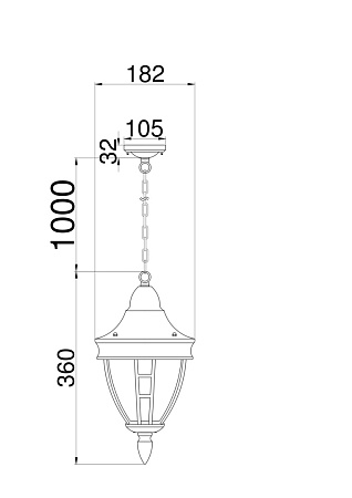 Подвесной светильник Outdoor Rivoli O027PL-01B - фото