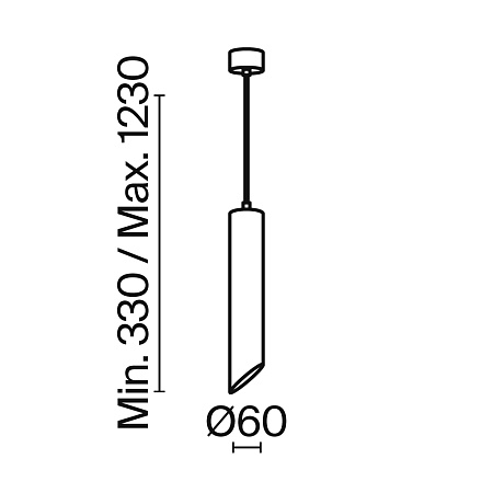 Подвесной светильник Technical Lipari P044PL-01-30GU10-B - фото