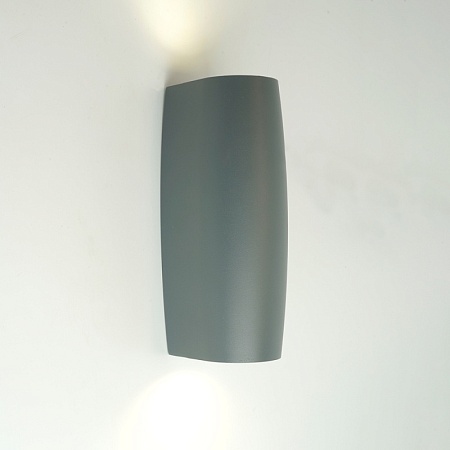 Светильник садово-парковый Feron DH025,на стену, 2*GU10 MR11, 230V, серый - фото