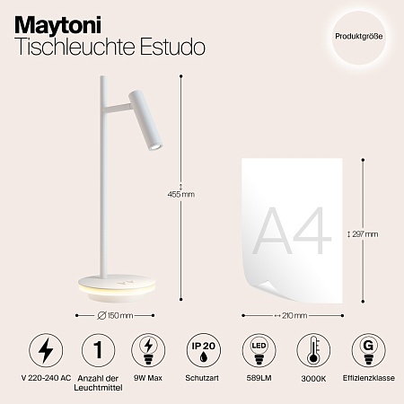 Настольный светильник Maytoni Estudo Z010TL-L8W3K - фото