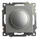 Выключатель диммирующий TRIAC(механизм), STEKKER GLS10-7106-03, 250V, 500W, серия Катрин, серебро - фото