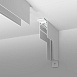 Slim Magnetic Коннектор угловой внутренний для накладного шинопровода белый 85091/00 - фото