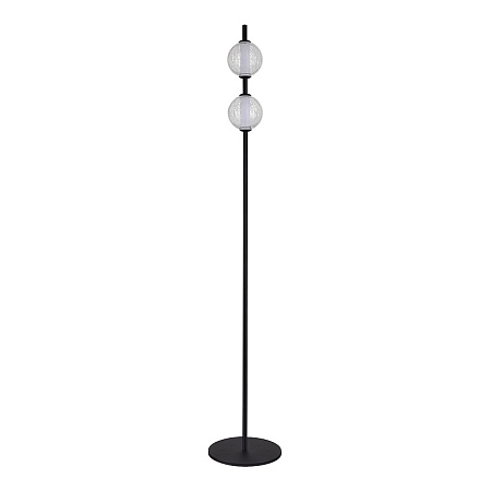 Светильник напольный ST-Luce Черный/Прозрачное кракелированное стекло LED 2*8,5W 3000K SL6120.405.01 - фото