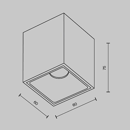 Потолочный светильник Technical Alfa LED C065CL-8W3K-SQ-WB - фото