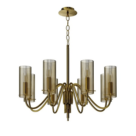 Светильник подвесной ST-Luce латунь/коньячный E14 8*40W SL2005.303.08 - фото