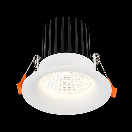 Св-к встр. Белый LED 1*10W 3000K 900Lm Ra>90 38° IP20 D85xH75 170-240V ST703.538.10 - фото