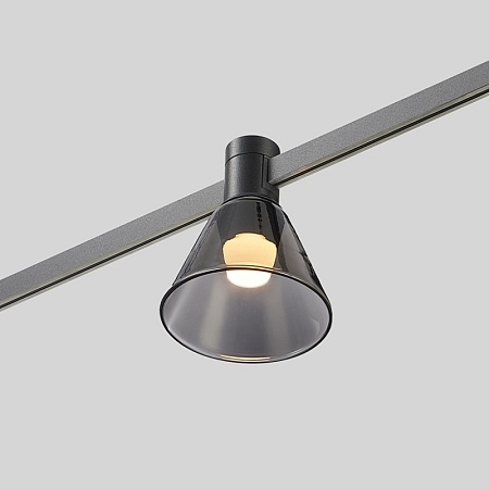 Магнитный трековый светильник FARM Черный LED 1*3W 3000K 78Lm Ra90 120 IP20 D90xH102 24 ST814.406.03 - фото