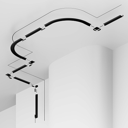 Шинопровод встраиваемый под гкл 9,5 мм 2 м levity Technical Busbar trunkings Levity TRX184-122B - фото