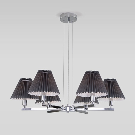 Подвесной светильник Eurosvet 60136/6 хром/графит - фото