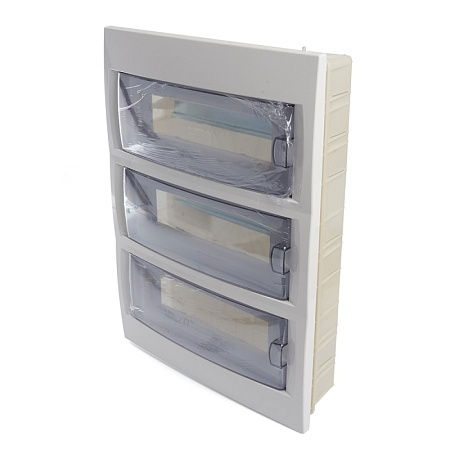 Бокс встраиваемый STEKKER EBX50-2/36-40 36 модулей, пластик, серия Standart - фото