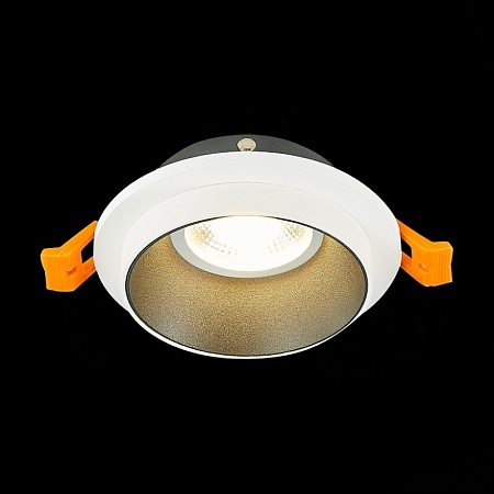 Св-к встр. Белый GU10 1*50W IP20 D92xH38 220V Без ламп ST206.528.01 - фото