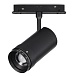 Магнитный трековый светильник ZOOM Черный LED 1*12W 3000K Lm Ra90 10-55° IP20 D50xH160 ST357.436.12 - фото