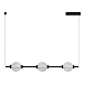 Светильник подвесной ST-Luce Черный/Прозрачное кракелированное стекло LED 3*8,5W 3000K SL6120.403.03 - фото