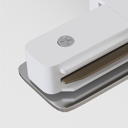 Коннектор прямой Unity встраиваемый белый - фото