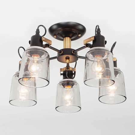 Потолочный светильник Eurosvet 70111/5 черный - фото