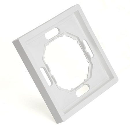 Рамка STEKKER, PFR00-5001-01 1-местная, серия Эмили, белый фарфор, soft touch - фото
