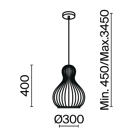 Подвесной светильник Maytoni Roots MOD192PL-01W1 - фото