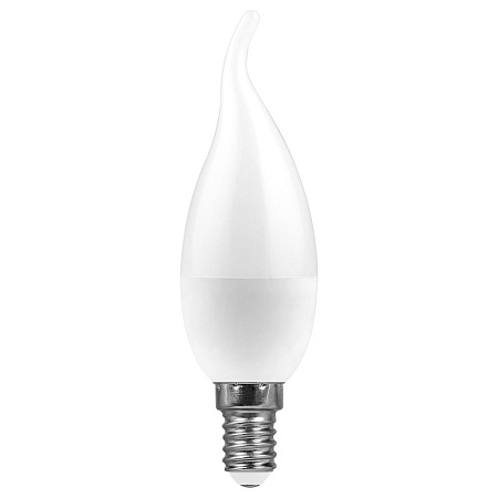 Лампа светодиодная Feron LB-570 Свеча на ветру E14 9W 175-265V 6400K - фото