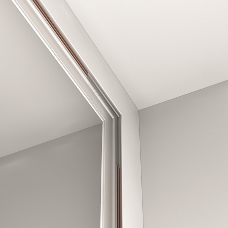 Коннектор внутренний Exility накладной белый - фото