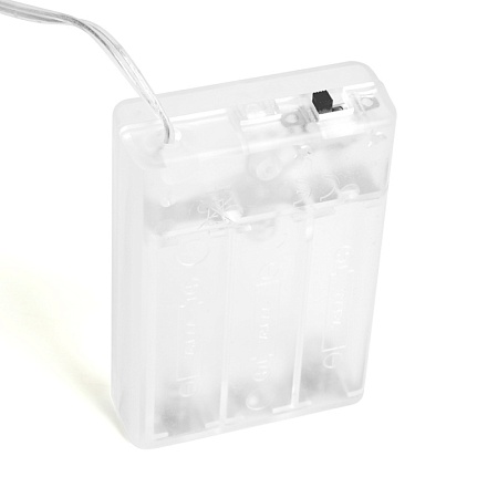 Светодиодная гирлянда Feron CL565 линейная Лед шарики, статичная 3м + 0.3м мультиколор с питанием от батареек, прозрачный шнур - фото