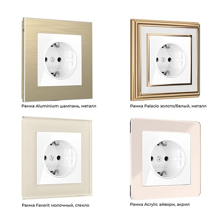 Розетка с заземлением, безвинтовой зажим (белая) W1171301 - фото