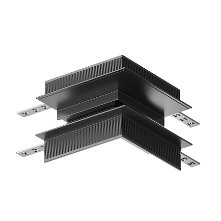 Угловой коннектор внешний Gravity встраиваемый черный - фото