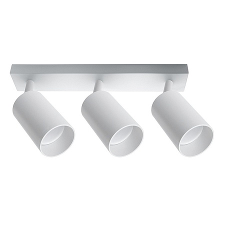 Токоподвод левый трехфазный для шинопровода ,белый ,PRO-0431/PRO-043112-3-RUS - фото