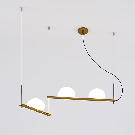 Подвесной светильник Eurosvet 70145/3 латунь - фото