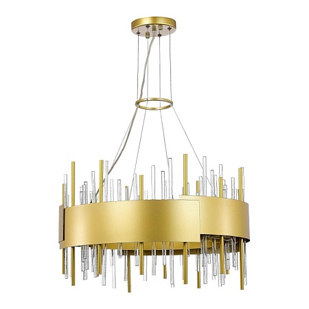 Люстра подвесная ST-Luce Матовое золото/Матовое золото,Прозрачный E14 12*40W SL1633.203.12 - фото