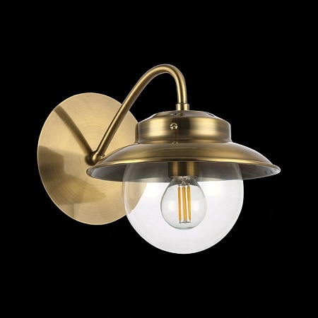 Светильник настенный Античная бронза/Прозрачный E14 1*40W SLE110101-01 - фото