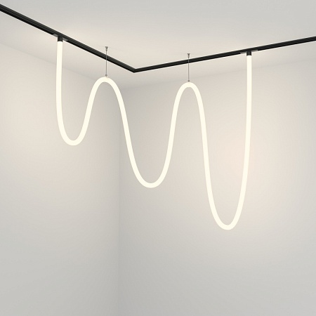 Трековая система Technical подвесная магнитная чёрная 200x200 TS-S-200-TR101-2-100W4K-B