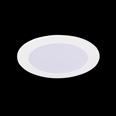 Св-к встр. Белый LED 1*10W 3000K/4000K/6000K 850Lm Ra80 110° IP20 D120xH30 220-240V ST212.508.10 - фото