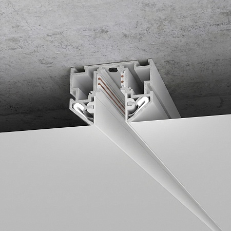 Slim Magnetic Шинопровод в натяжной потолок с декоративными вставками черный 2м 85204/00 Elektrostandard - фото