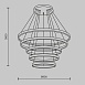 Подвесной светильник Maytoni Rim MOD058PL-L200BSK - фото