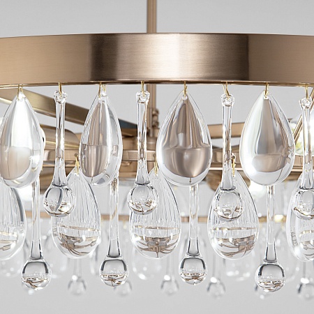 Подвесной светильник Eurosvet 60165/6 латунь - фото