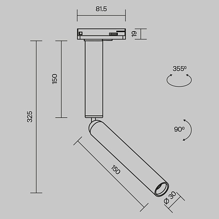 Трековый светильник Technical Focus Dual TR142-1-6W3K-BS - фото