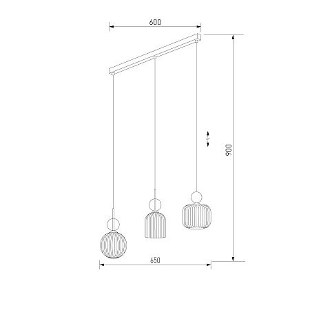 Подвесной светильник TK Lighting 11042 Sophia Cognac - фото