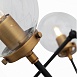 Люстра потолочная ST-Luce Черный, Золото/Прозрачный E27 8*40W (из 2-х коробок) SL234.402.08 - фото