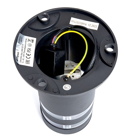 Светильник садово-парковый Feron DH0810, столб,  E27 230V, черный - фото