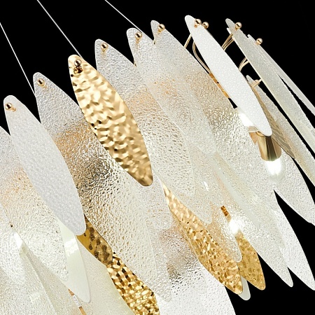 Люстра подвесная ST-Luce Золотистый/Прозрачный, Белый E14 8*60W SL1224.203.08 - фото