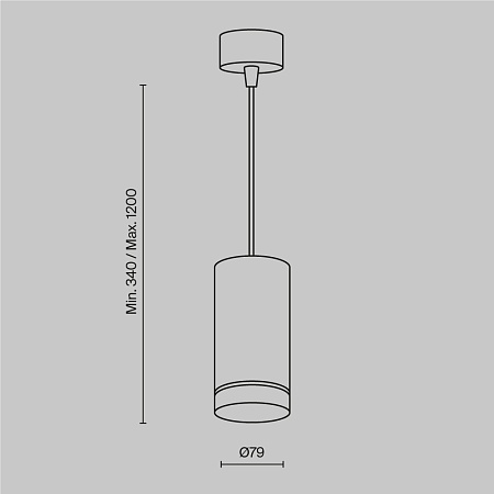 Подвесной светильник Technical Orlo P085PL-12W3K-W - фото