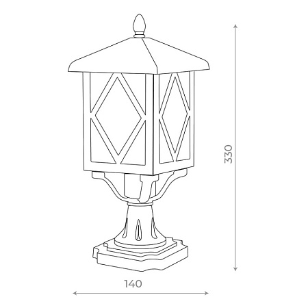 Светильник уличный подвесной ST-Luce Черный/Черный, Прозрачный E27 1*60W SL084.403.01 - фото